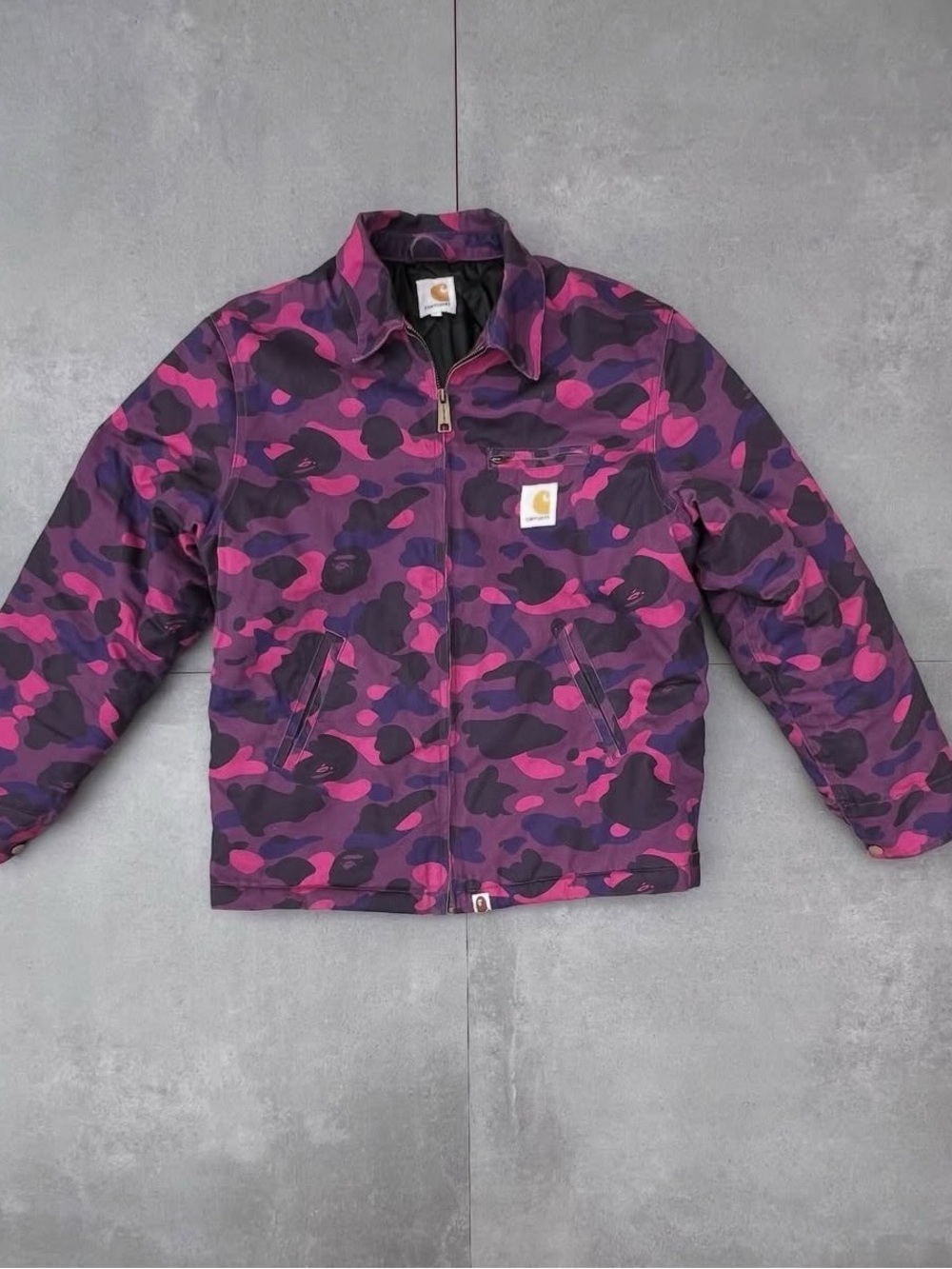 Carhartt bape Purple & Pink Camo Puffer Jacket